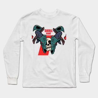 Skull goat Long Sleeve T-Shirt